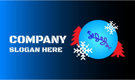 Logotipo De Inverno De Pinheiros Vermelhos