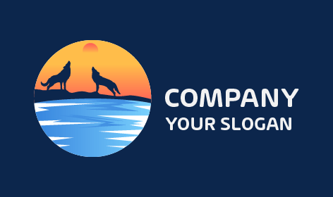 Dyad Howling Wolf Logo