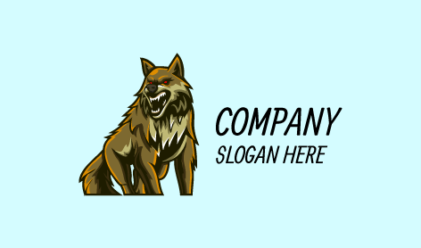 Ferocious Maned Wolf Logo