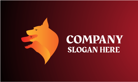 Logotipo De Lobo Salvaje Que Grita Fuerte