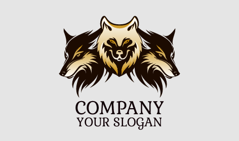 Majestic Trio Wolf Logo