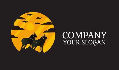 Majestic Wolf Duo Logo