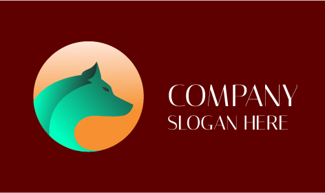 Logotipo De Lobo Salvaje Misterioso