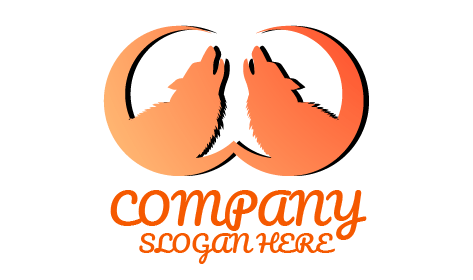 Logotipo De Lobo Rugiente