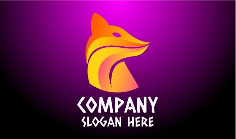 Logotipo De Lobo Salvaje De Ojos Afilados