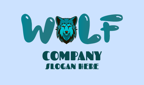 Sleek Lone Wolf Logo