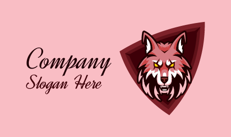 Voracious Red Wolf Logo