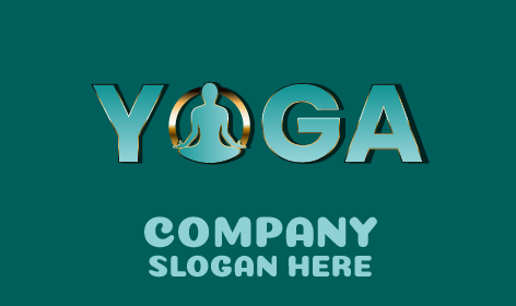 Blue Yoga Wordmark Logo