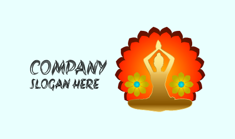 Meditation Pose Yoga Logo