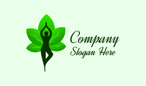 Tree Pose Yoga Logo