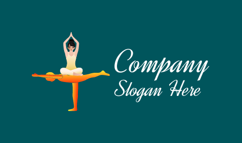Logotipo De Yoga, Salud Y Meditación