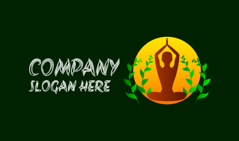 Logotipo De Bienestar, Ejercicio Y Yoga